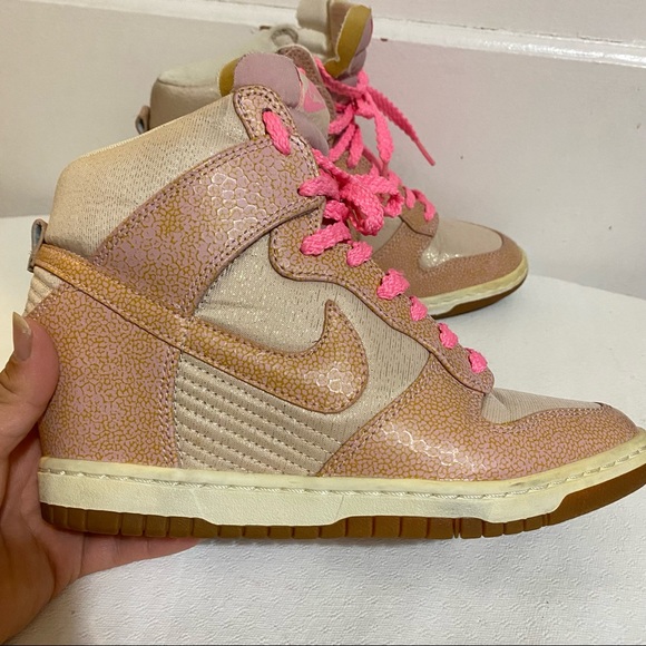 Nike Dunk Sky Hi Vintage Hidden Wedge Sneakers 7.5 EUC As is. See images - Picture 2 of 14